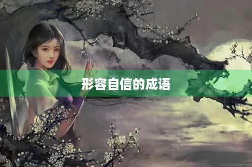 形容自信的成语