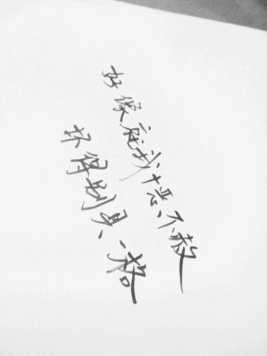 经典语句手写 手写励志的句子