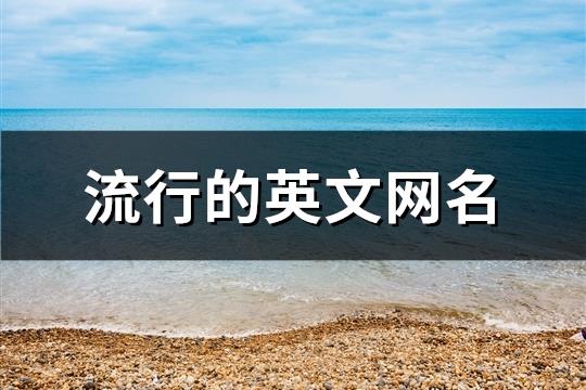 流行的英文网名(共88个) 流行的英文网名(共88个)
