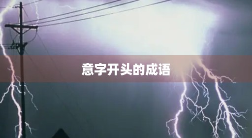 意字开头的成语 意字开头的成语